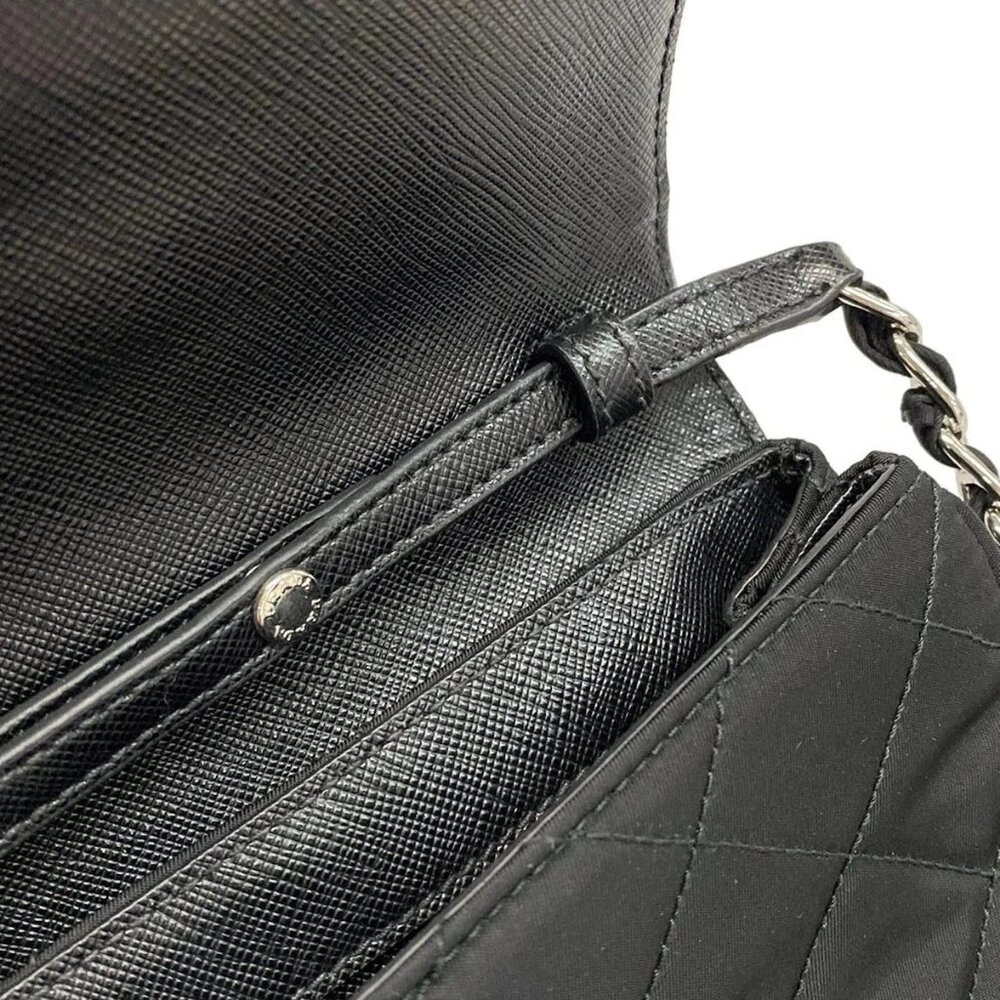 PRADA - Black Nylon Shoulder Bag - Picture 10 of 15